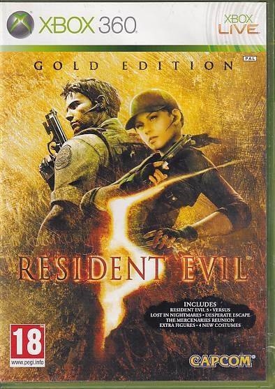 Resident Evil 5 Gold Edition - XBOX Live - XBOX 360 (B Grade) (Genbrug)